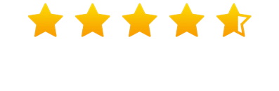 4.9 star customer rating logo